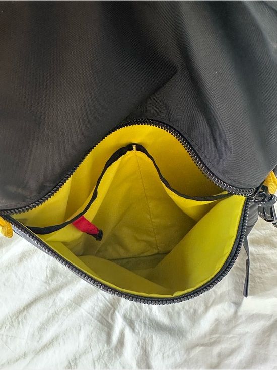 Topo Designs Black Backpack with Pink Logo and Yellow Accents main image 6